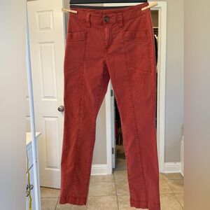 CAbi Red Ankle Pants